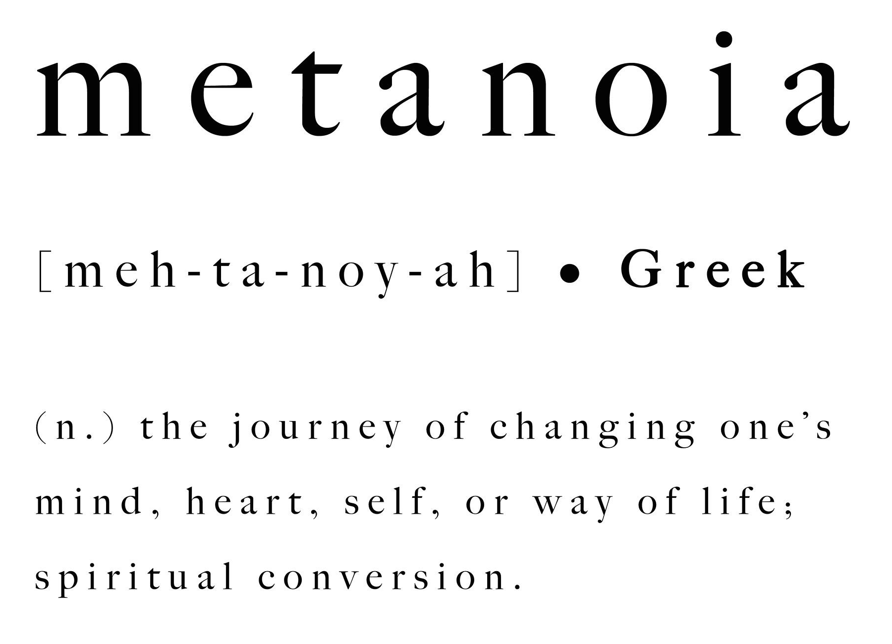 metanoia